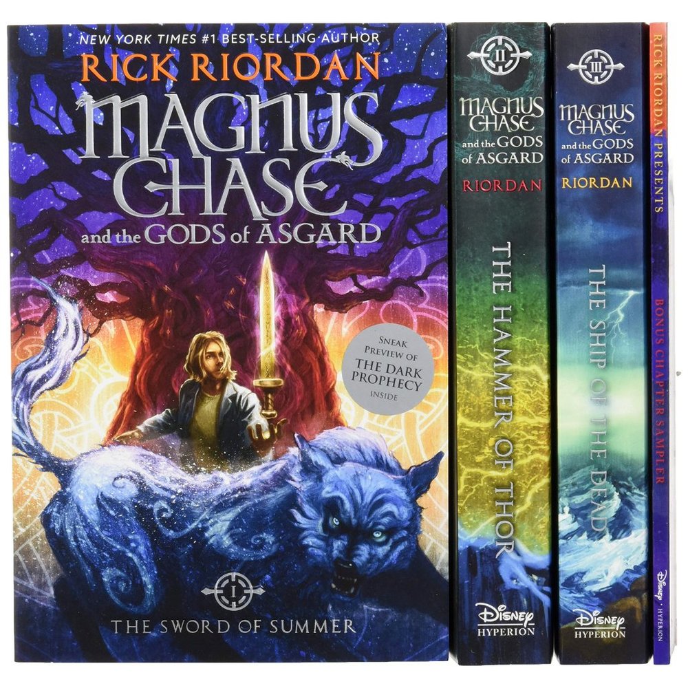 Magnus Chase and the Gods of Asgard Paperback Books Boxed Set Complete Series